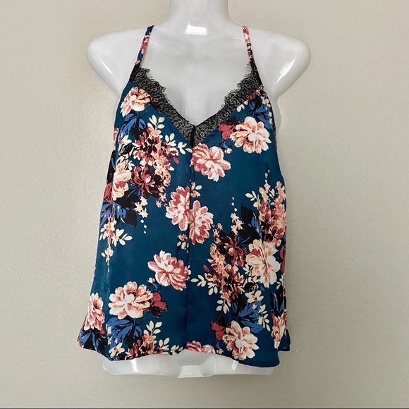 Lily White Tops - New! Lily White | Emerald Green Lacey Tank Top